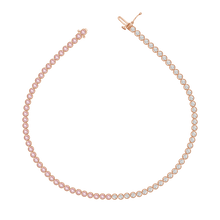 Undecided Tennis Bracelet, Diamond & Pink Sapphire
