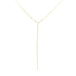 Shimmering Lariat Chain Necklace