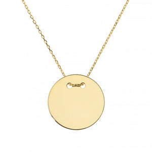 PERSONALISED GOLDEN ECLIPSE NECKLACE GOLD