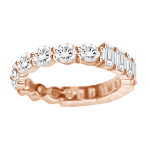 50/50 Eternity Diamond Ring