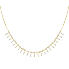 Baguette Diamond Drop Necklace