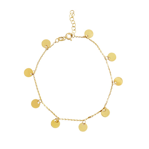 Shimmering Multi Golden Eclipse Bracelet