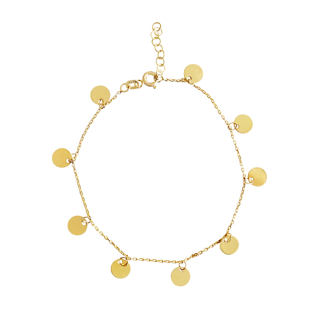 Shimmering Multi Golden Eclipse Bracelet