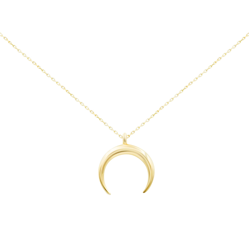 Gold Horn Choker Necklace