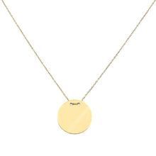 PERSONALISED GOLDEN ECLIPSE NECKLACE GOLD