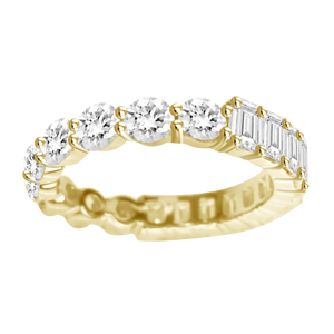 50/50 Eternity Diamond Ring
