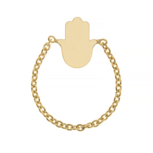 HAMSA CHAIN RING, GOLD ONLINE EXCLUSIVE