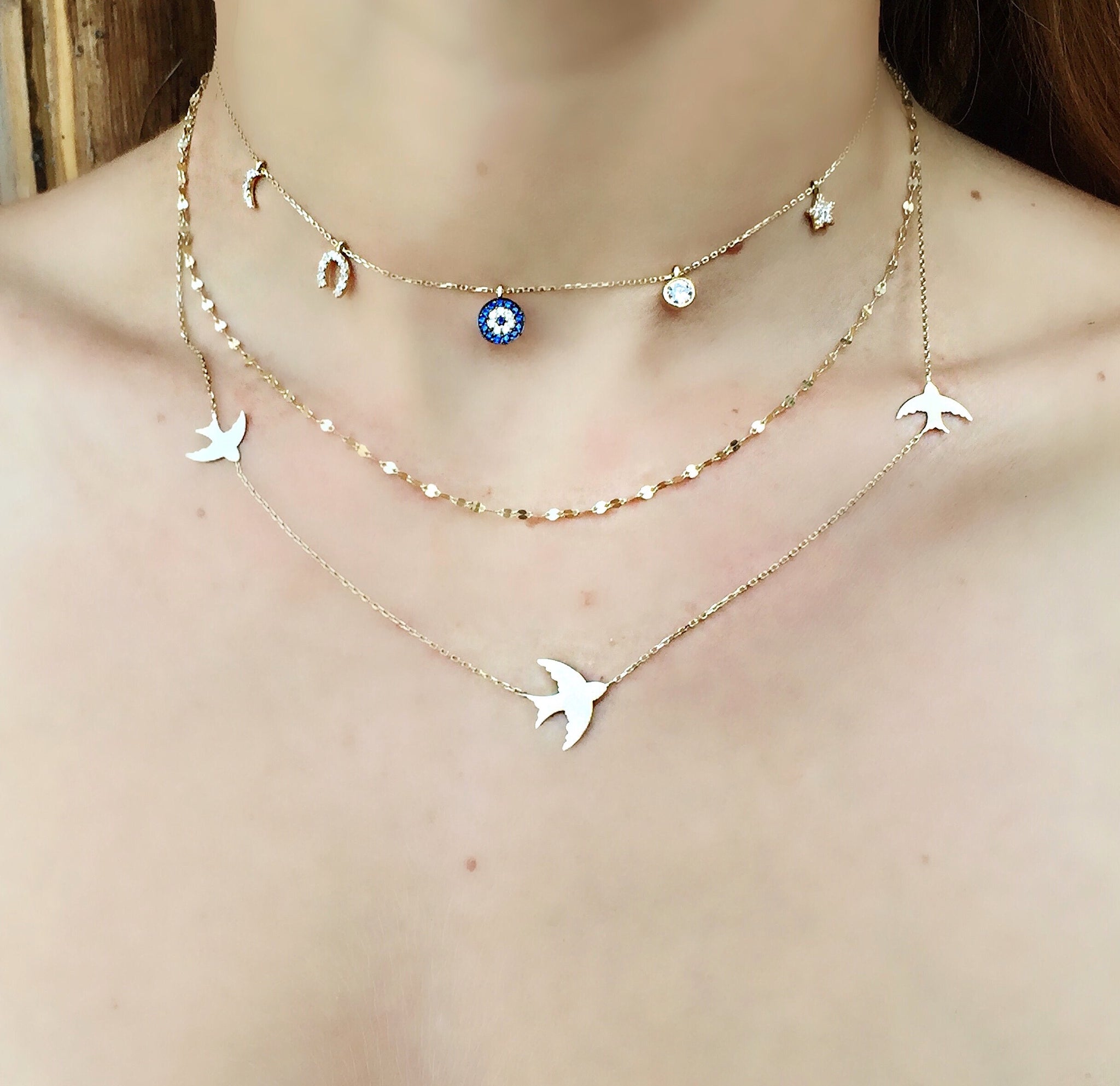 Fly me to the moon necklace discount