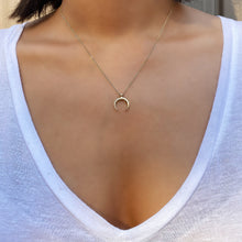 Gold Horn Choker Necklace