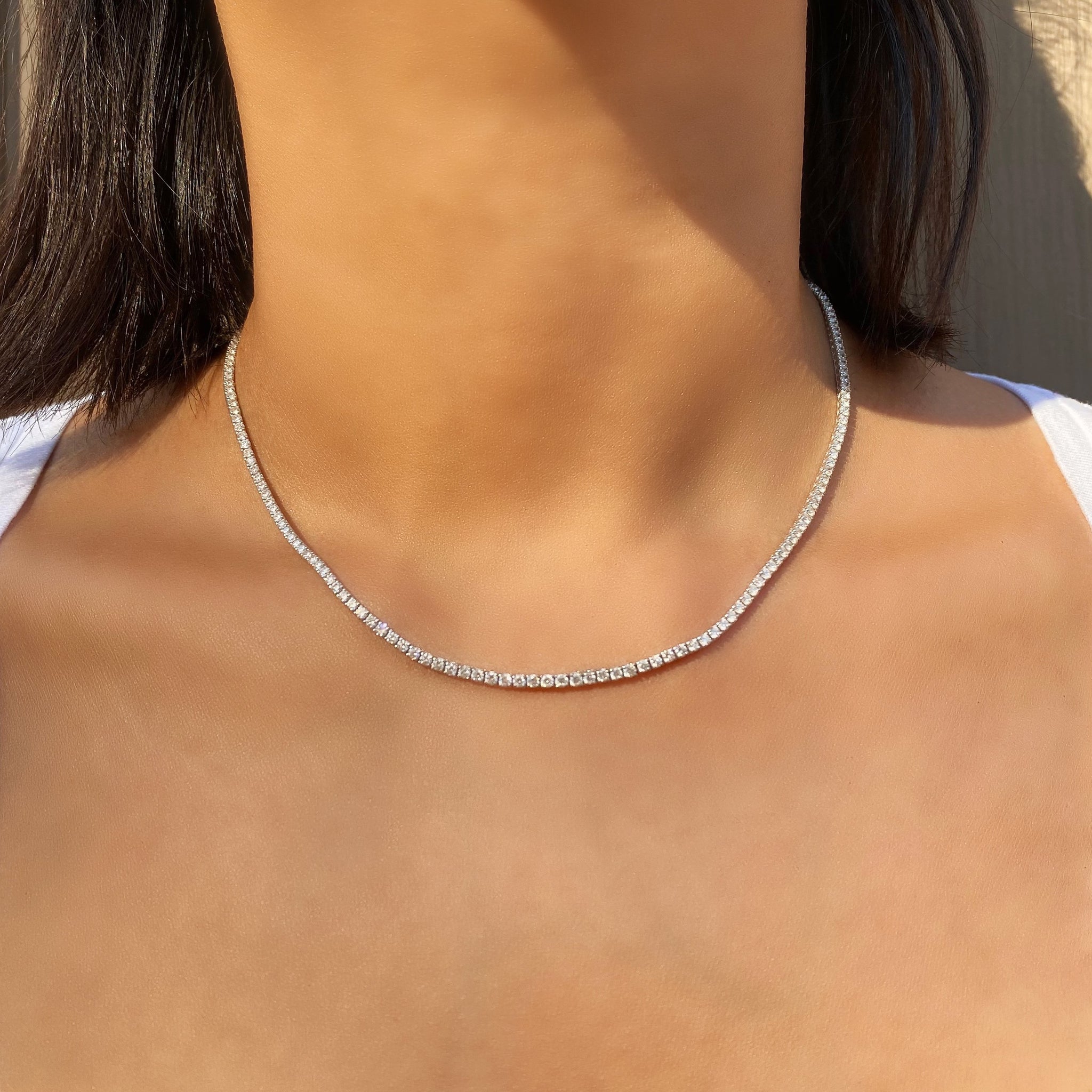 6ct Diamond Tennis Necklace – Talia Naomi Jewellery