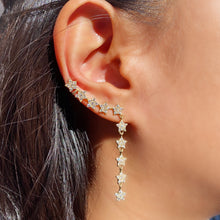 Pendiente de barra Shooting Star, ear cuff, oro