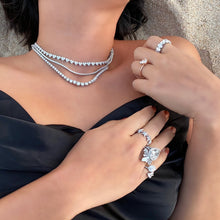 Collar de tenis de diamantes Hepburn Riviera
