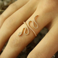 SNAKE RING, ROSE GOLD WHITE DIAMOND ONLINE EXCLUSIVE