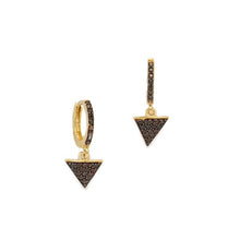 ILLUMINATI BLACK SLEEPER HOOP EARRINGS