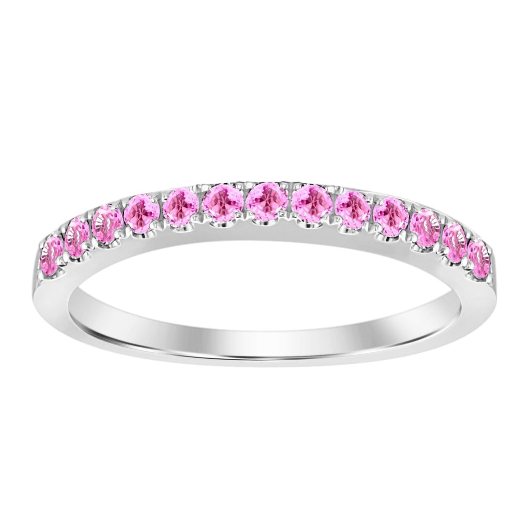 Pink Sapphire Band Ring