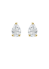 Pear Diamond Stud Earrings