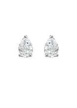 Pear Diamond Stud Earrings