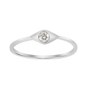 Evil Eye Diamond Ring