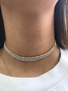 2ct Diamond Tennis Necklace Choker