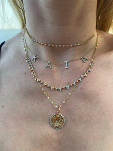 Mummy & Me Diamond Initial Necklace