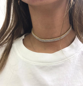 2ct Diamond Tennis Necklace Choker